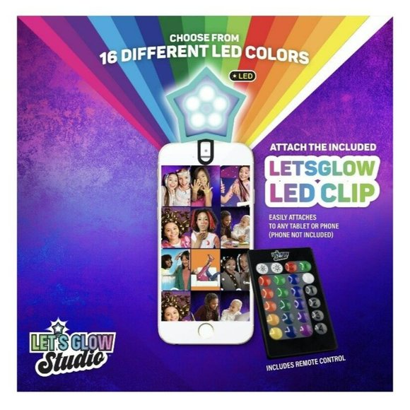 LetsGlow Studio DIY Arts and Crafts Glow Kit Includes 16 Color LED Light - Picture 4 of 6